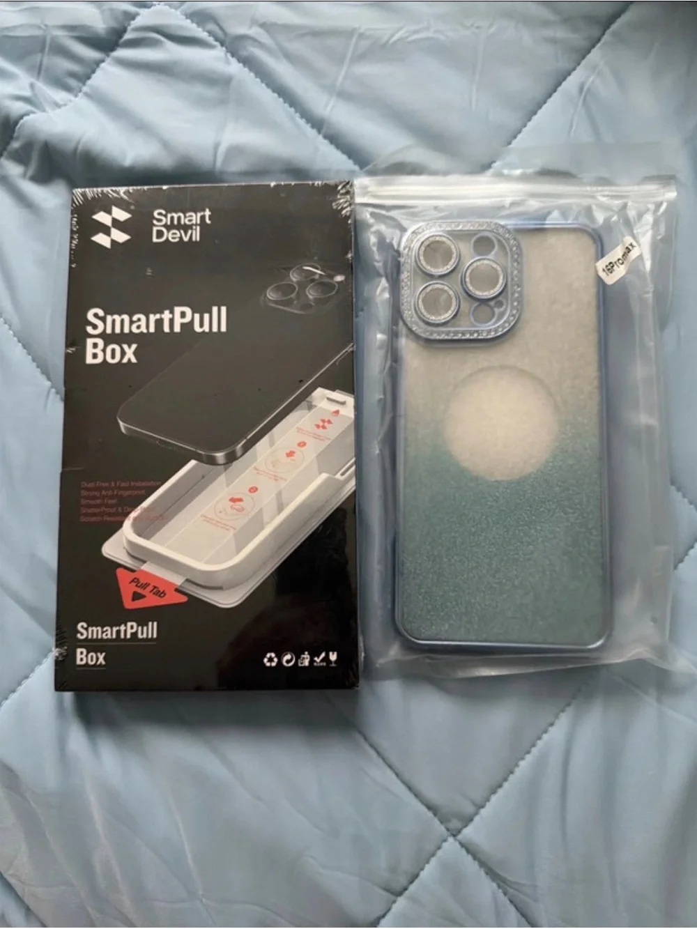 Blue Gradient Phone Case with 3PK Screen protectors
